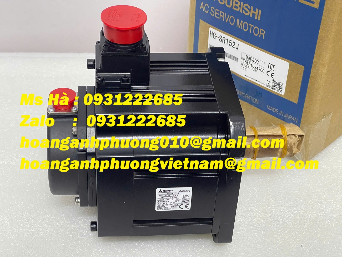 Động cơ 1.5kW hãng Mitsubishi HG-SR152J - giá bao tốt